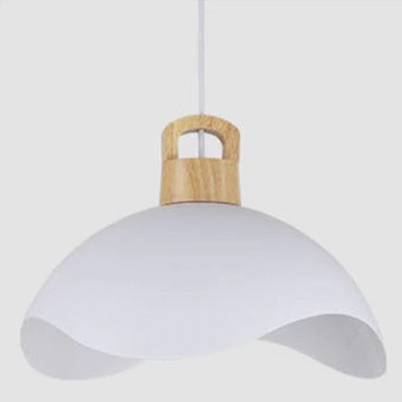 Valentina Lampade a Sospensione Colorato Ombra Singolo Legno/Metallo