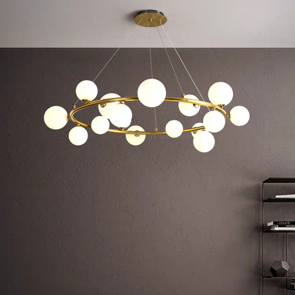 Valentina Moderno Minimalismo LED Lampade a Sospensione Metallo Vetro Oro/Nero Soggiorno/Camera da Letto/Sala da Pranzo
