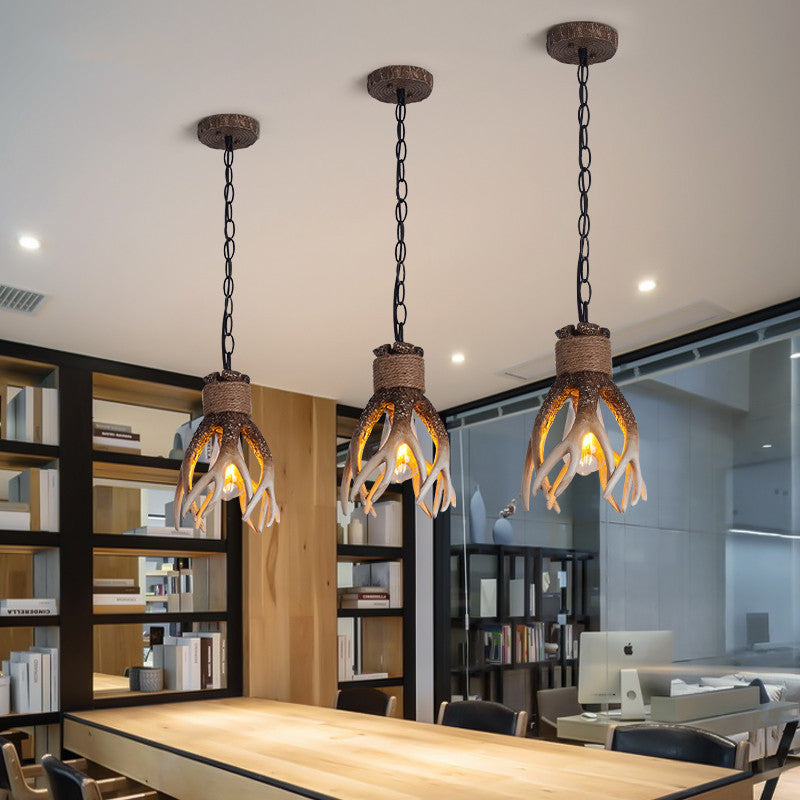 Lampada a sospensione a LED Vetro Marrone Bar/Sala da Pranzo/Soggiorno