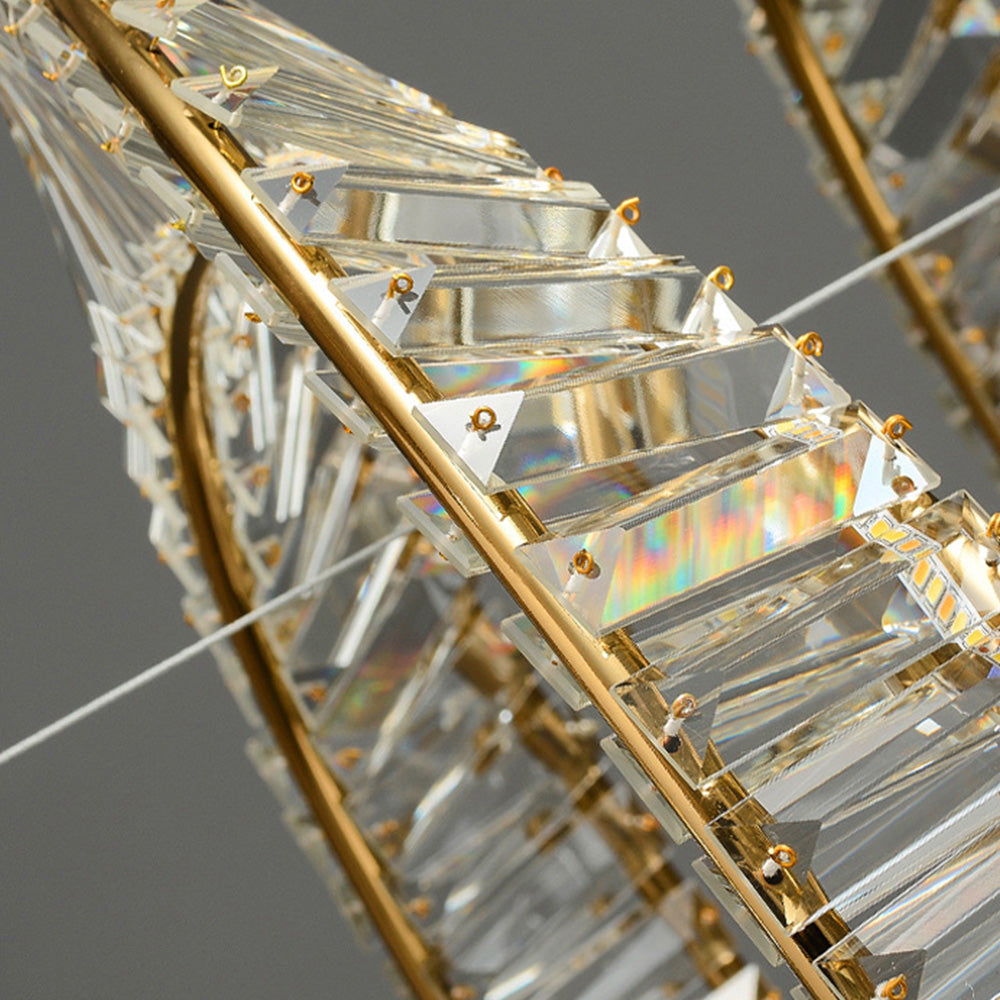 Kirsten Moderni LED Lampadario Oro Metallo/Vetro Soggiorno/Camera da Letto