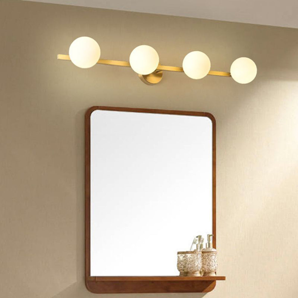 Valentina Minimalismo LED Piccolo Applique Lineare Metallo/Vetro Oro Bagno