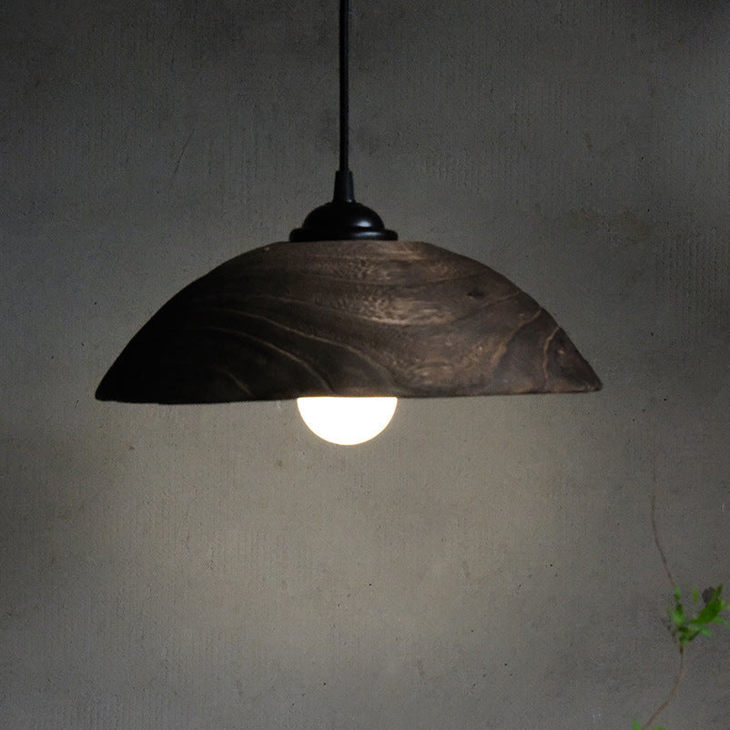 Silva Moderno LED Legno Lampade a Sospensione Marrone Soggiorno