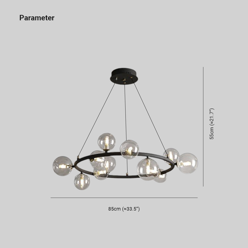 Valentina Moderno Minimalismo LED Lampade a Sospensione Metallo Vetro Oro/Nero Soggiorno/Camera da Letto/Sala da Pranzo