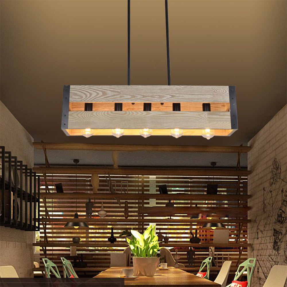 Silva Moderni LED Lampade a sospensione Metallo/Legno Soggiorno/Camera da Letto