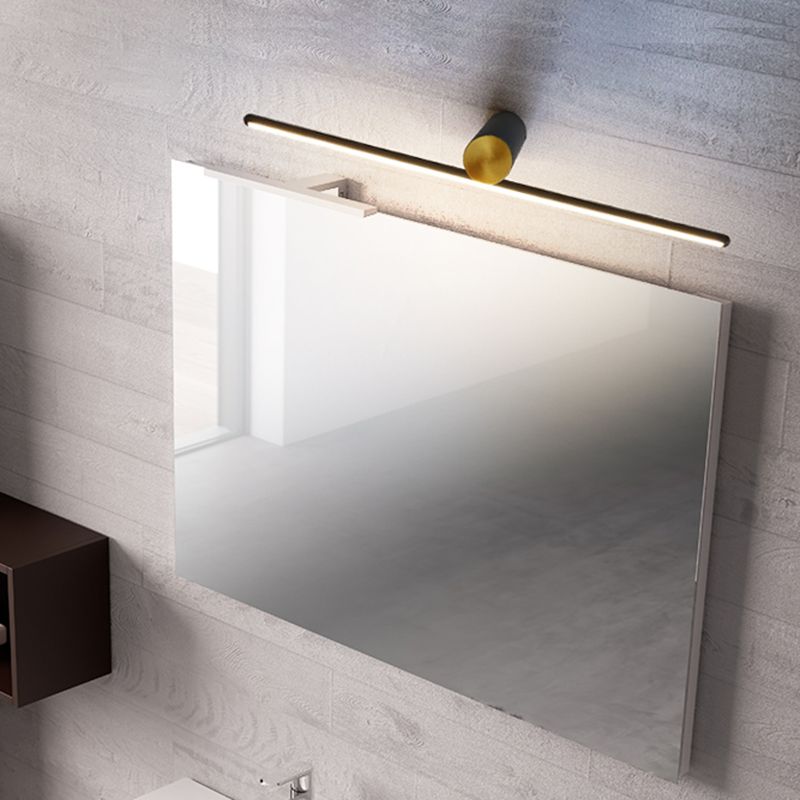 Arisha Minimalismo LED Applique Metallo Lineare Specchio Vanità Nero/Bianco Soggiorno/Camera da Letto