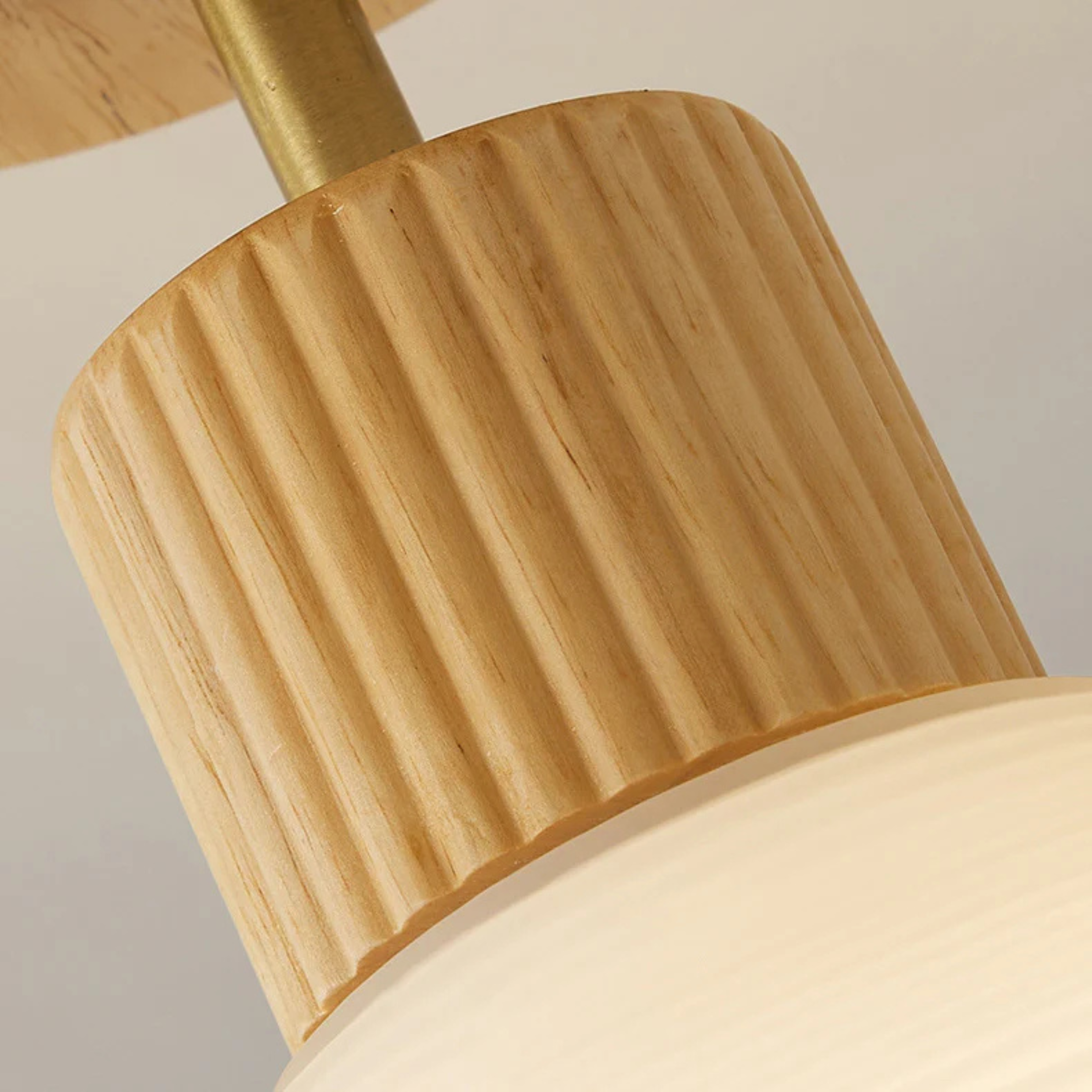 Arisha Moderno LED Legno/Vetro Plafoniera Legno/Noce Corridoio/Camera da letto