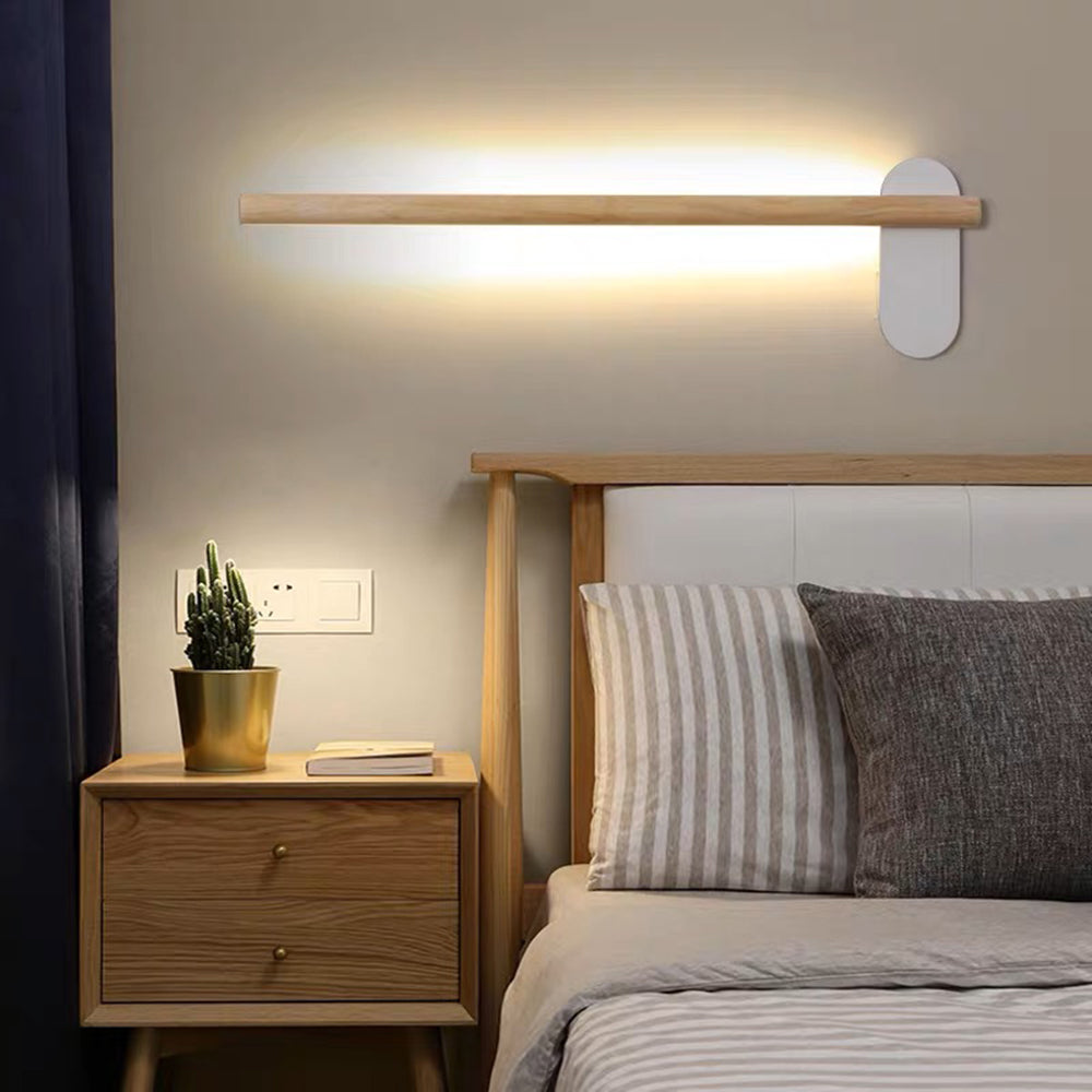 Muto Legno Lineare Applique Legno Camera da Letto