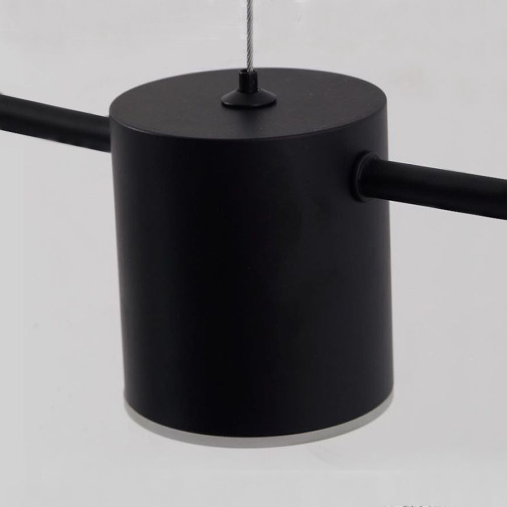 Arisha Moderni LED Metallo Lampade a Sospensione Nero/Oro Soggiorno/Cucina