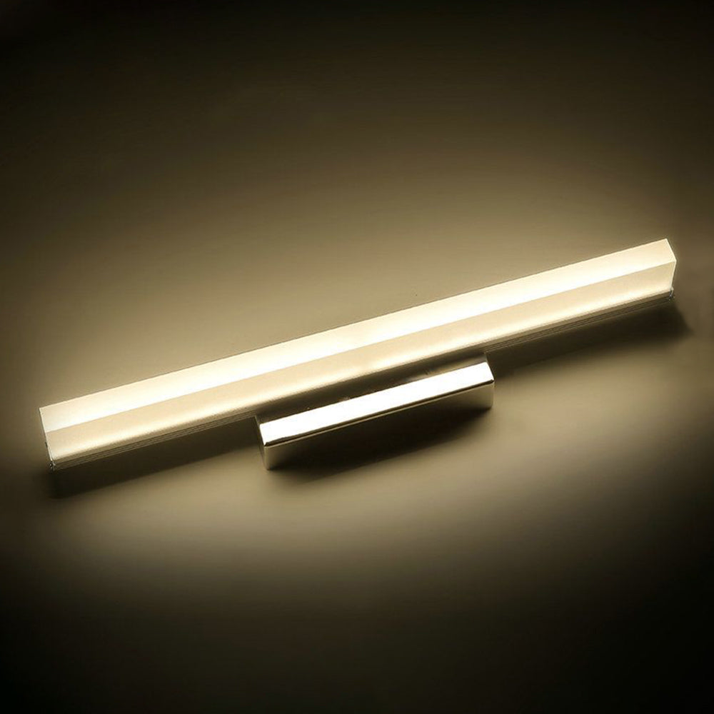 Arisha Moderno Classico LED Applique Metallo Acrilico Argento Specchio Bagno