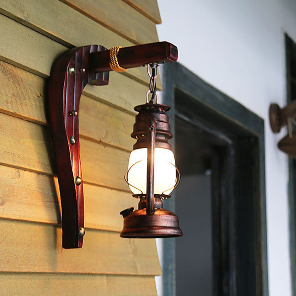 Epoch Vintage Industriale LED Metallo Legno Marrone Soggiorno/Camera da Letto