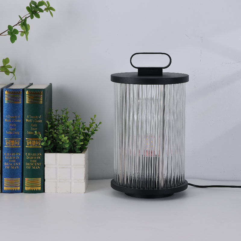 Arisha Moderna LED Lampada da Terra Metallo/Vetro Nero Giardino