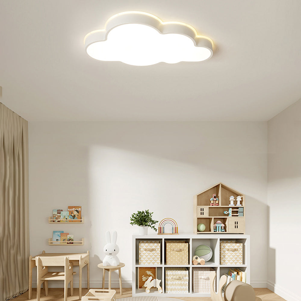 Arisha Plafoniere LED Moderno Nuvole Metallo Acrilico, Bianco