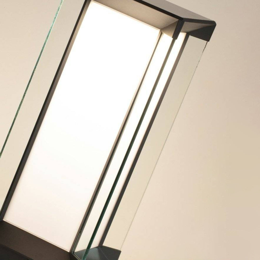 Ray Lampade da Terra Esterno Metallo Vetro Cuboide Solare RGB Giardino