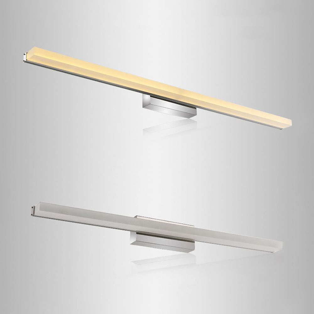 Arisha Moderno Classico LED Applique Metallo Acrilico Argento Specchio Bagno