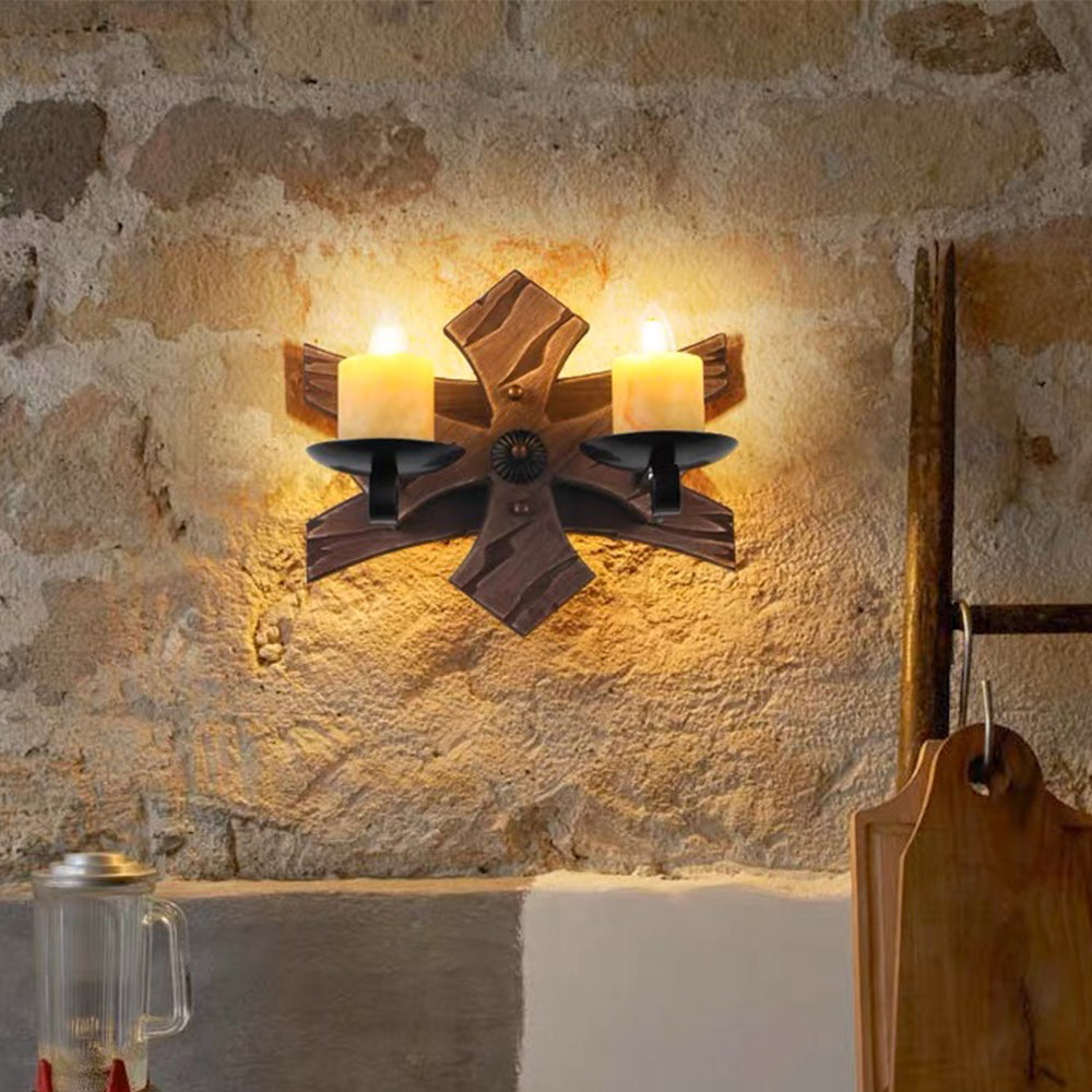 Epoch Vintage Decorativa LED Applique Metallo Bianco/Nero Lanterna Soggiorno/Camera da Letto