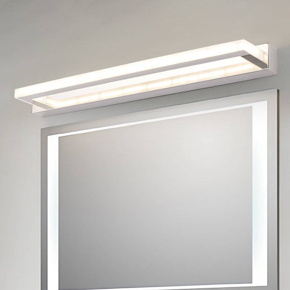 Arisha Moderni LED Applique Bianco Rettangolare Bagno Specchio Anteriore