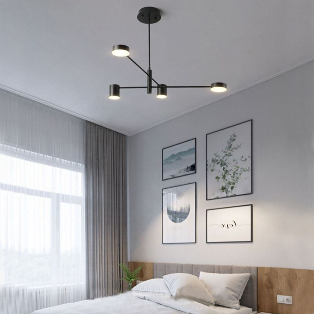 Weiss Industriale Moderni LED Lampade a Sospensione Filiale Metallo Nero/Oro Soggiorno/Camera da Letto