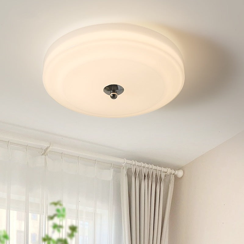 Valentina Design Circolare Metallo Vetro Plafoniera Camera da Letto Soggiorno