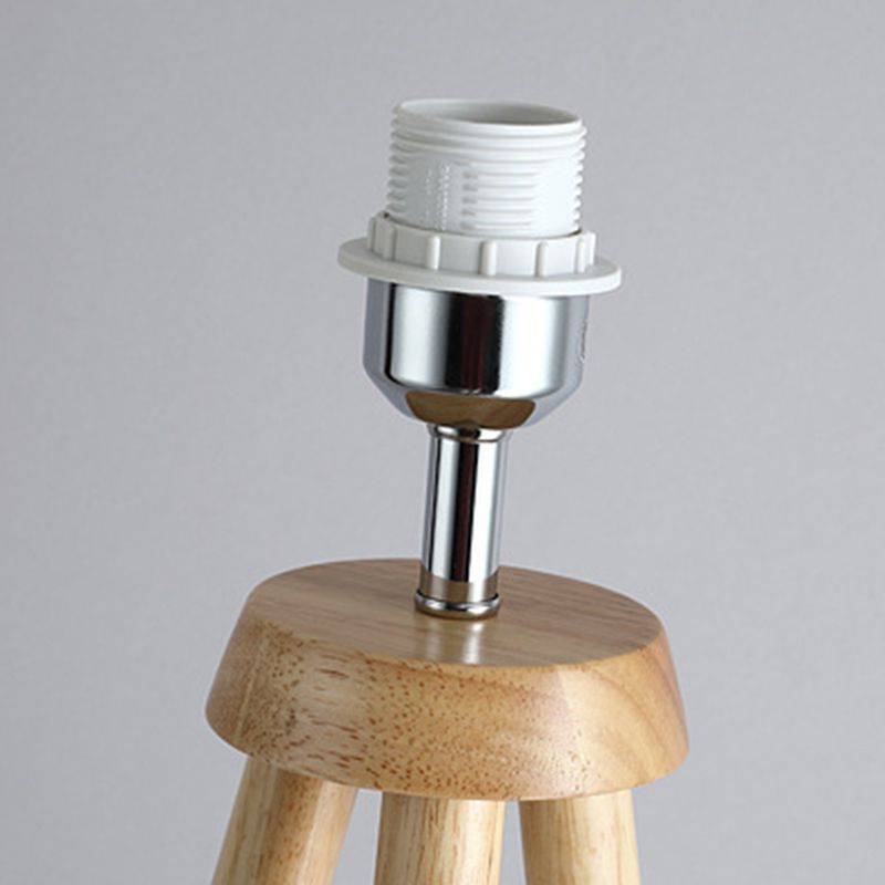 Muto Moderne LED Base Lampade da Terra Legno/Tessuto Salotto