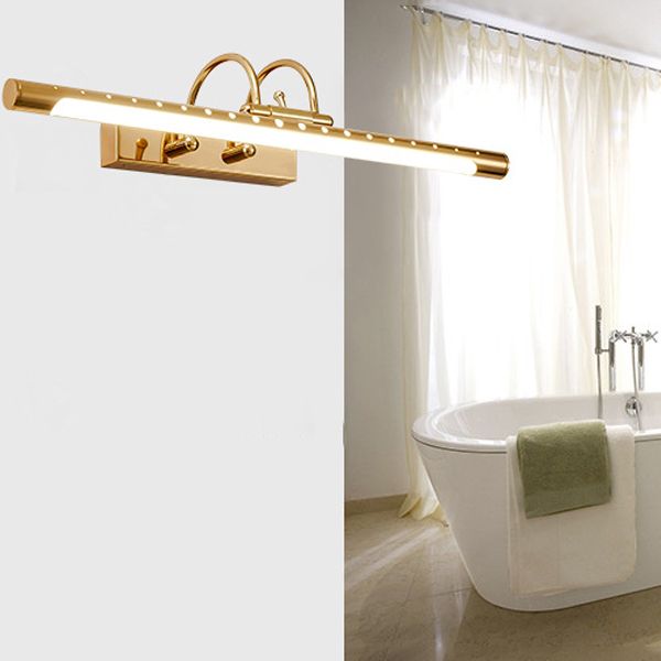 Moderno Minimalismo LED Lineare Applique Oro Metallo/Acrilico Bagno/Soggiorno/Camera da Letto