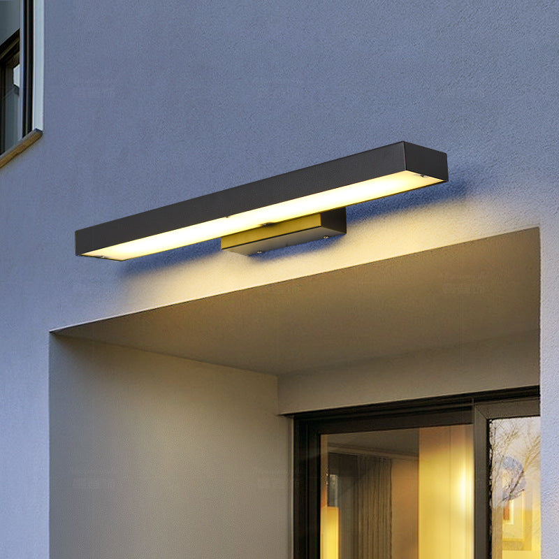 Ray Moderno Metallo/Acrilico Applique Nero/Bianco Corridoio/Giardino