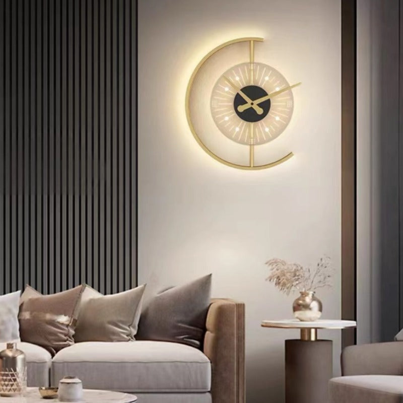Arisha Moderno LED Applique Orologio Minimalismo Design Metallo Soggiorno/Camera da Letto