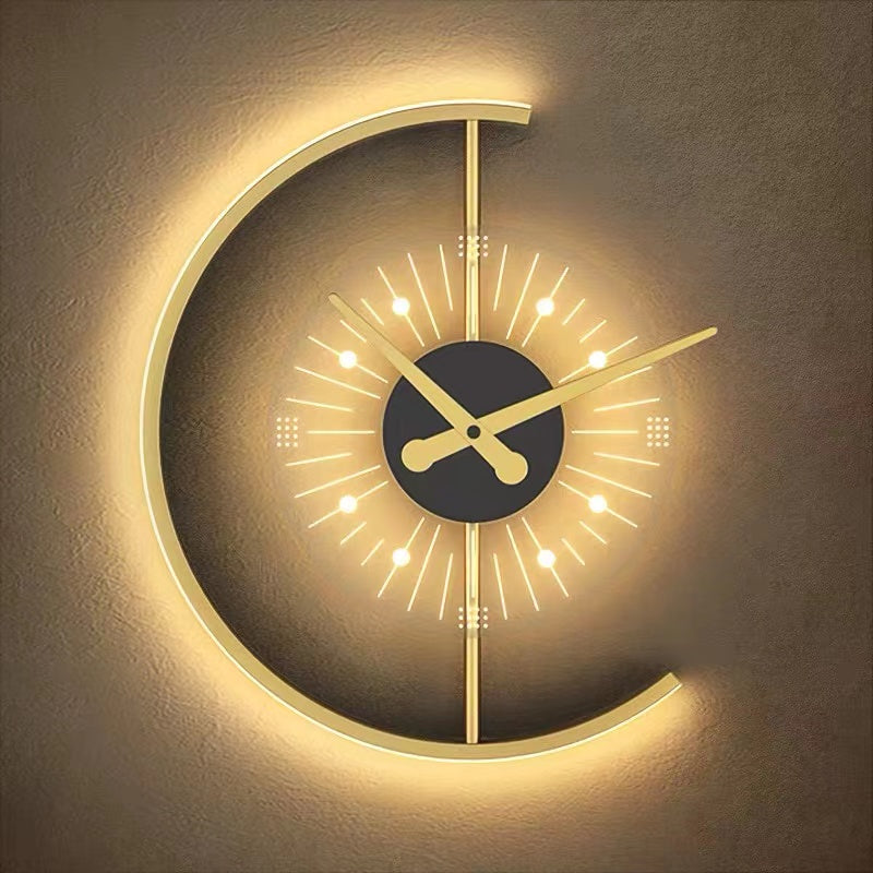 Arisha Moderno LED Applique Orologio Minimalismo Design Metallo Soggiorno/Camera da Letto