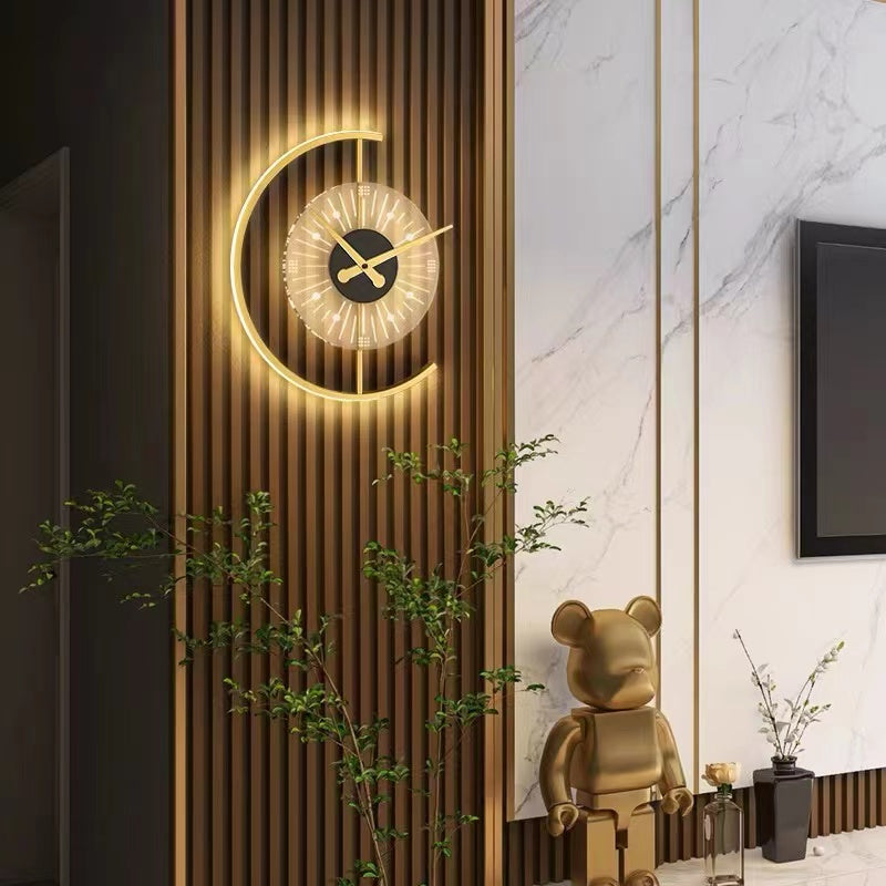 Arisha Moderno LED Applique Orologio Minimalismo Design Metallo Soggiorno/Camera da Letto