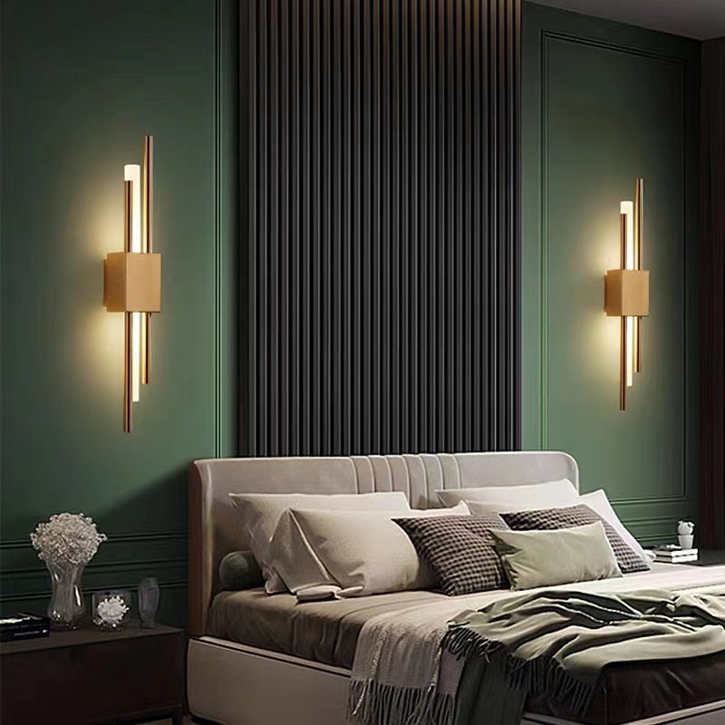 Alana Moderna LED Applique LED Metallo/Marmo Nero/Oro/Verde Soggiorno/Camera da Letto