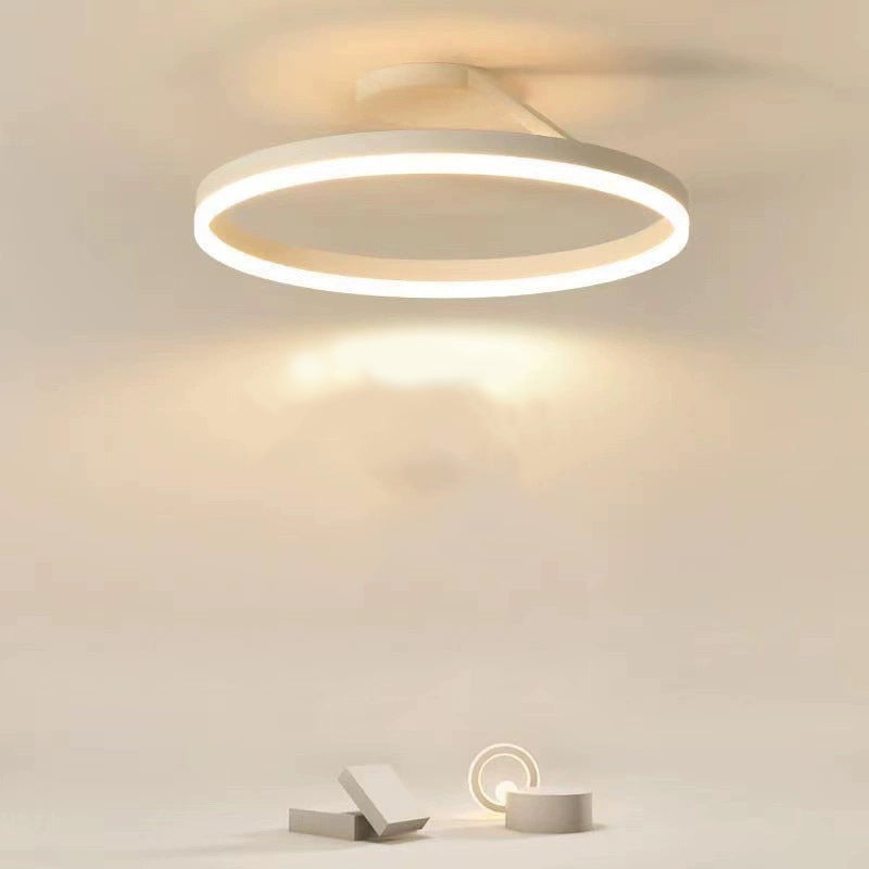 Arisha Minimalismo LED Squillo Plafoniere Bianco/Nero Metallo Soggiorno/Camera da Letto