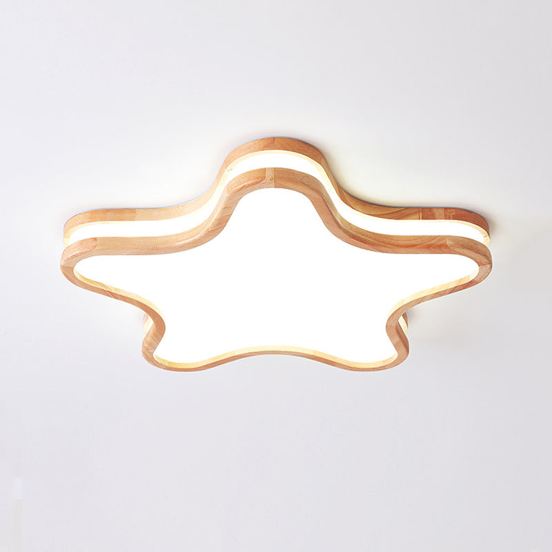 Arisha Moderno LED Design Creativo Luna/Nube/Stella Plafoniera Legno Acrilico Soggiorno/Camera da Letto