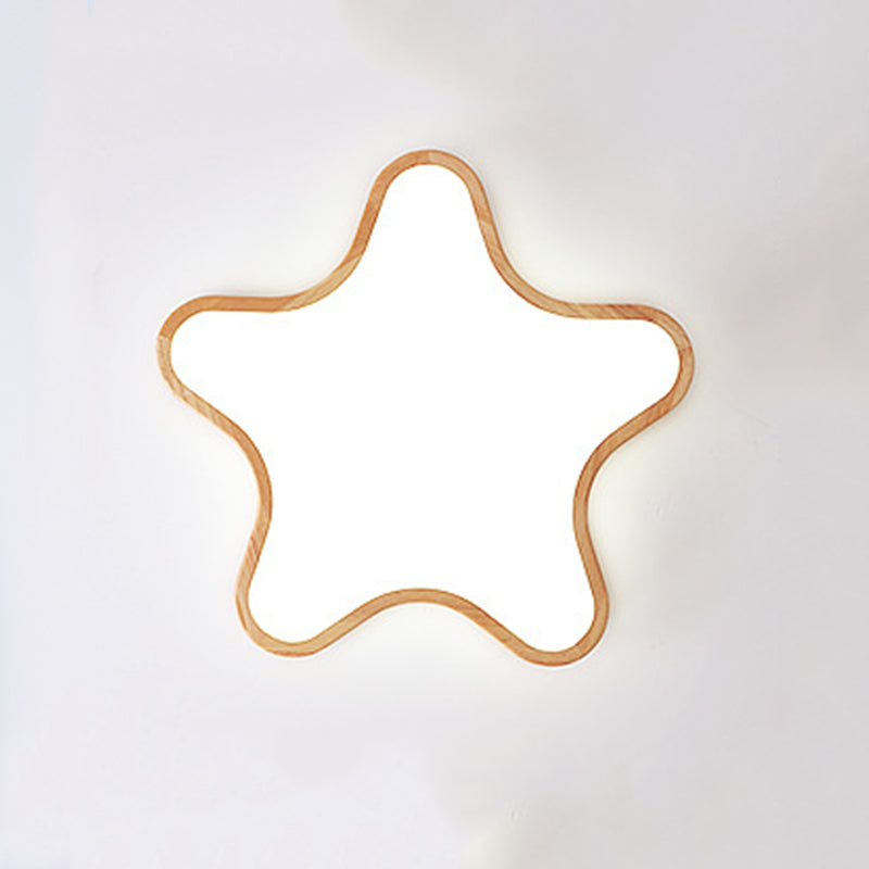 Arisha Moderno LED Design Creativo Luna/Nube/Stella Plafoniera Legno Acrilico Soggiorno/Camera da Letto