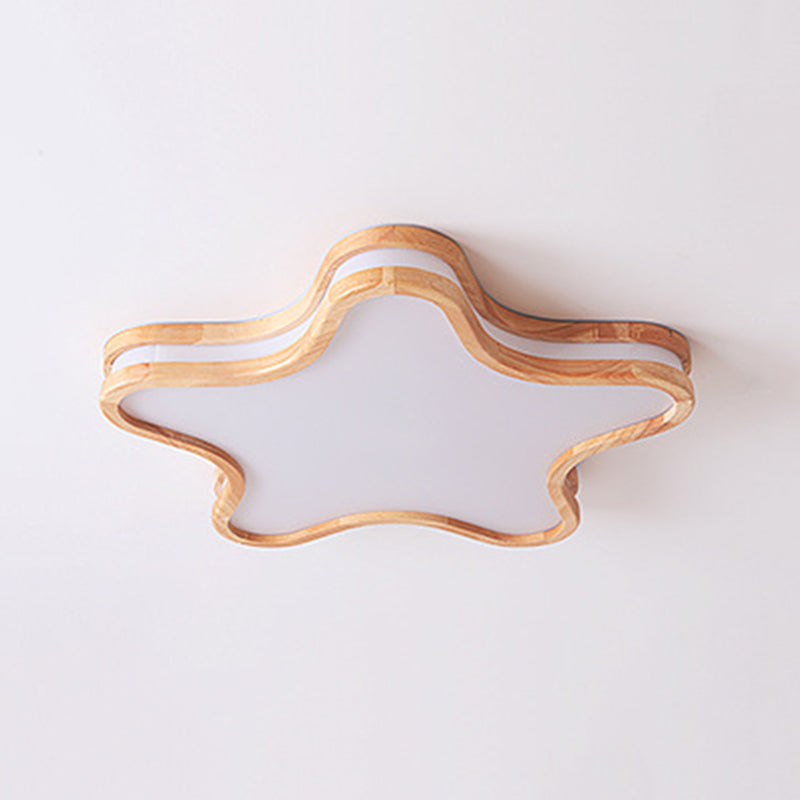 Arisha Moderno LED Design Creativo Luna/Nube/Stella Plafoniera Legno Acrilico Soggiorno/Camera da Letto