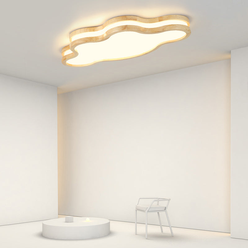 Arisha Moderno LED Design Creativo Luna/Nube/Stella Plafoniera Legno Acrilico Soggiorno/Camera da Letto