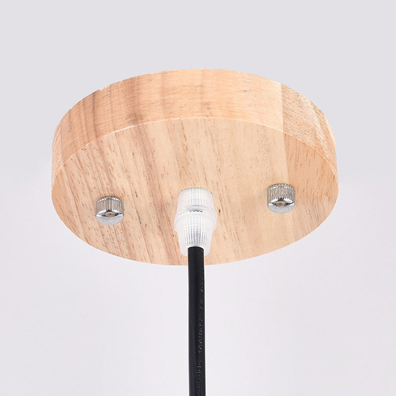 Arisha Lampade a Sospensione Retro Vintage Metallo/Legno Giallo/Marrone