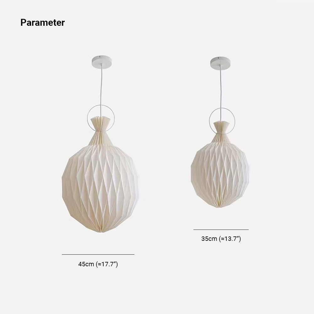 Renée Minimalismo LED Design Lampade a Sospensione Bianco Metallo Carta Soggiorno/Camera da Letto