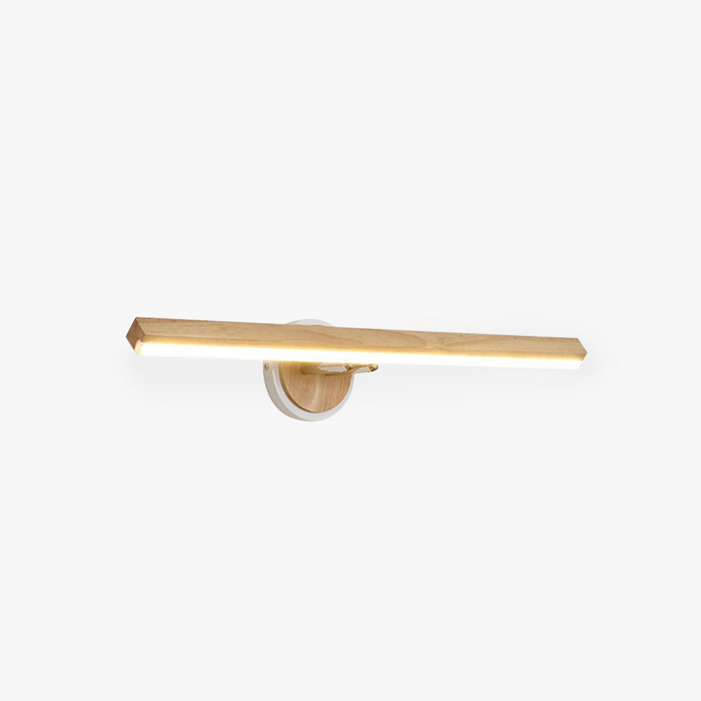 Muto Moderno LineareLED Applique Legno Specchio Bagno/Soggiorno/Camera da Letto