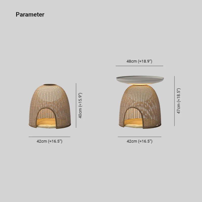 Ray Naturale Solare Metallo/Rattan Lampade da Esterno