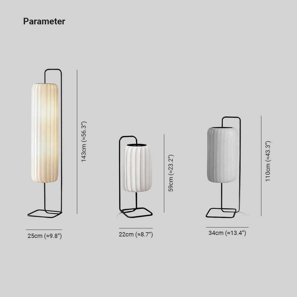 Ritta Tessuto Metallo Colonna Minimalista Lampade da Terra Soggiorno