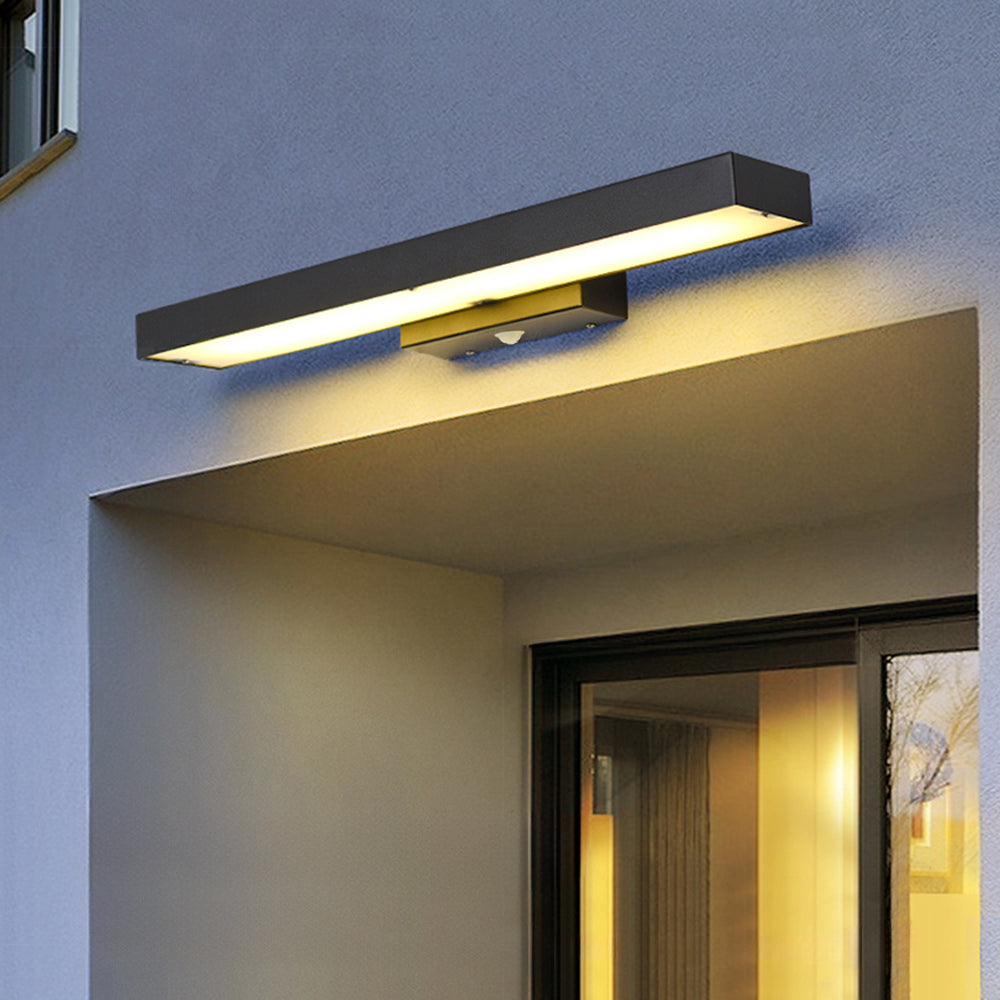 Ray Moderno Metallo/Acrilico Applique Nero/Bianco Corridoio/Giardino