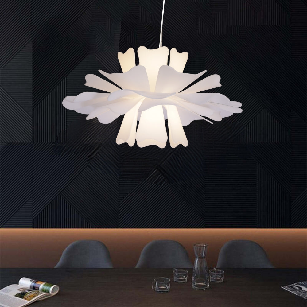 Bella Moderni LED Lampada a Sospensione Bianco Fiore Soggiorno/Camera da Letto Elegante
