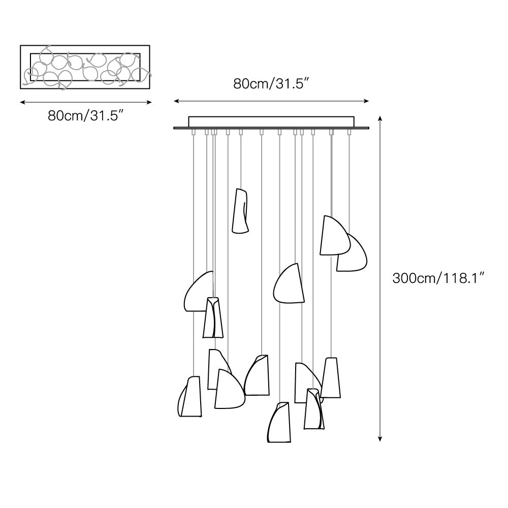 Ulfuvye Porcelain Ceramics Pendant Lamp - Lamp Copper