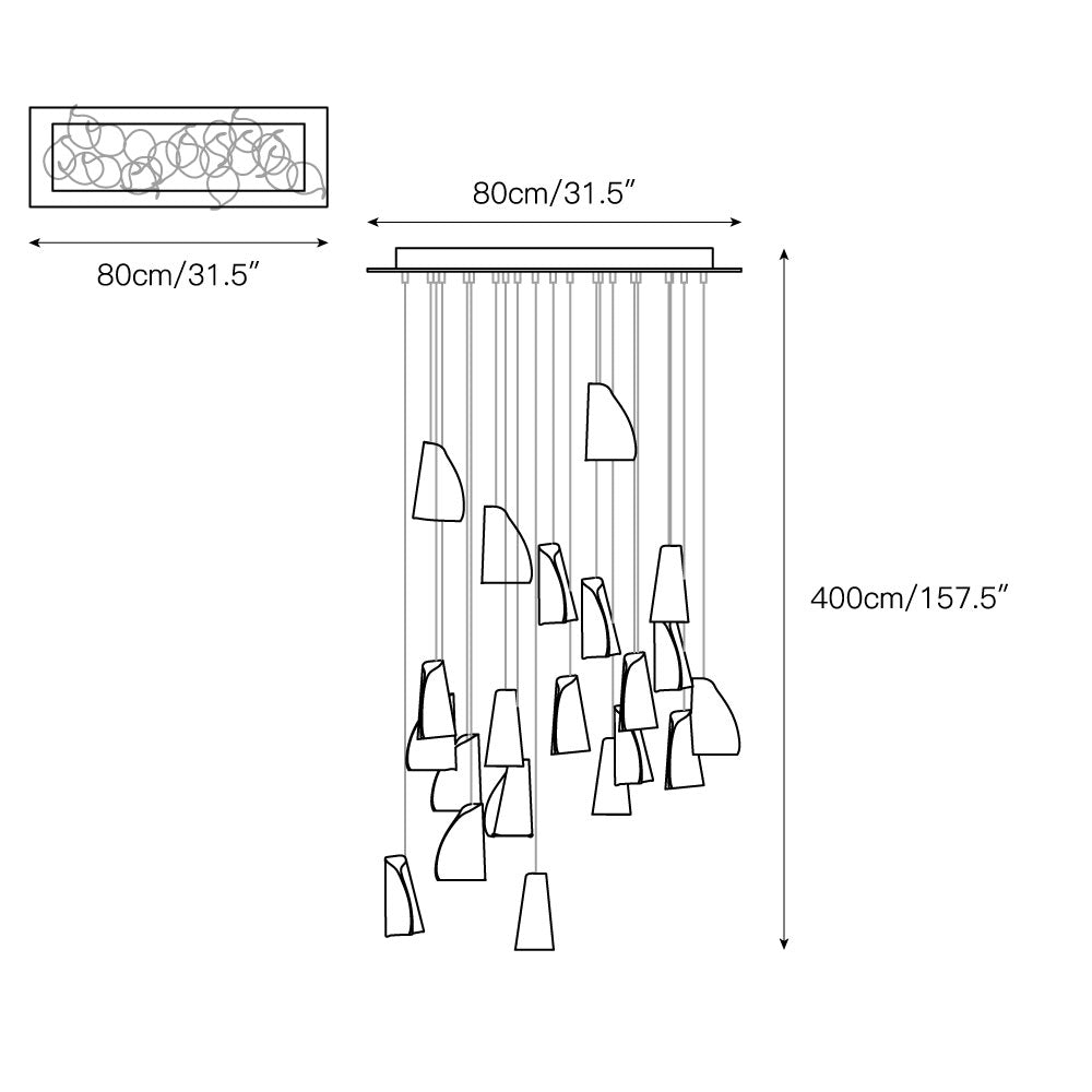 Ulfuvye Porcelain Ceramics Pendant Lamp - Lamp Copper