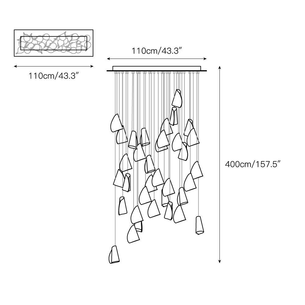 Ulfuvye Porcelain Ceramics Pendant Lamp - Lamp Copper