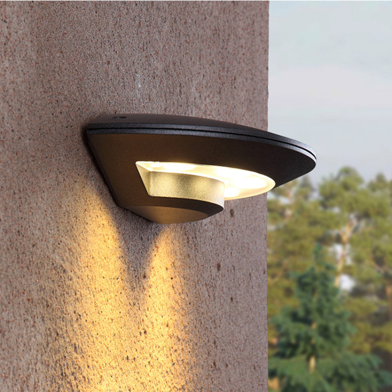 Ray Moderne LED Lampade da Esterno Metallo/Acrilico Caldo Impermeabile Disco Volante