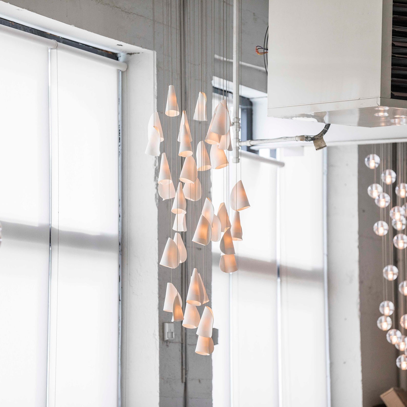 Olshaion Geometric Ceramic Pendant Light - Blowlighting