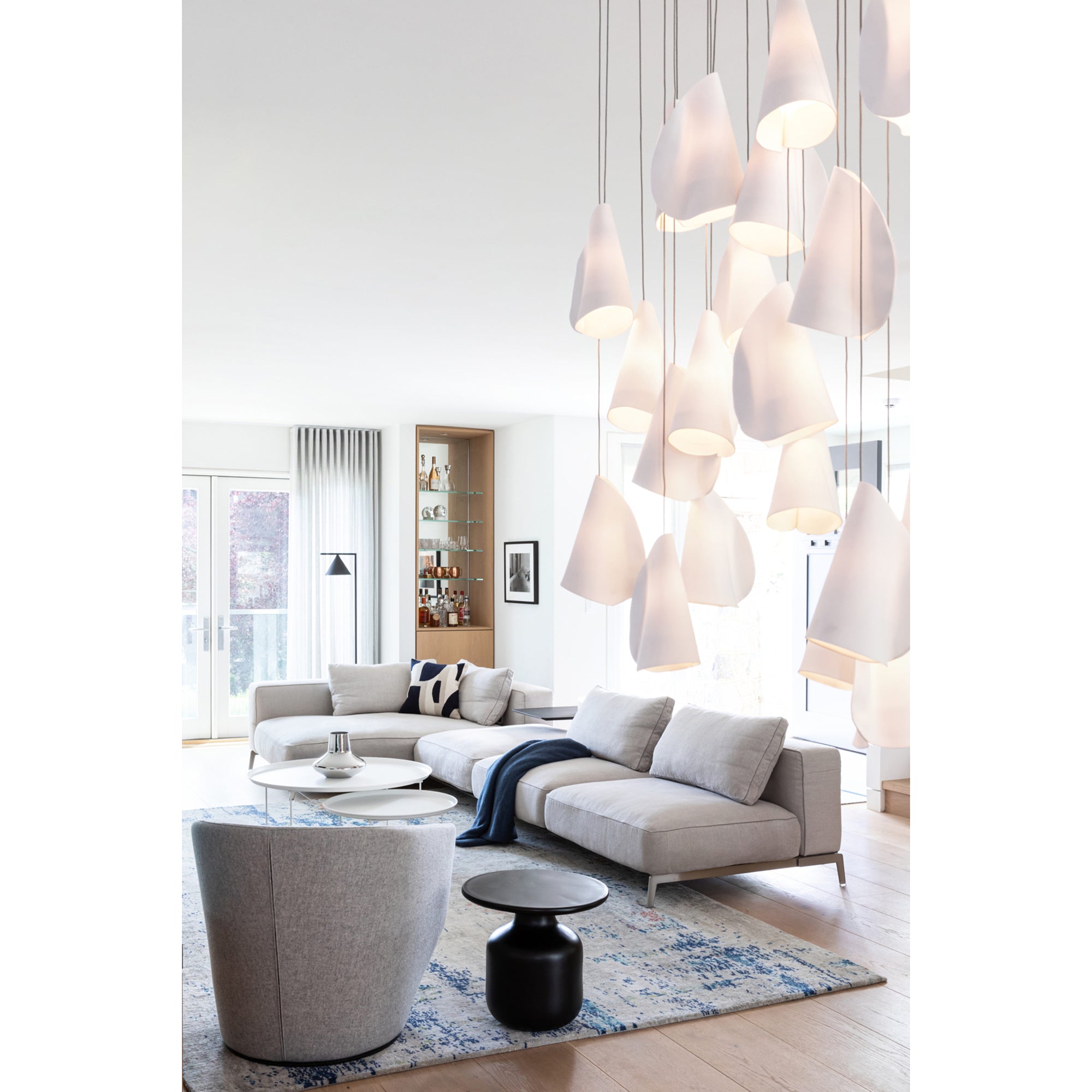 Ulfuvye Porcelain Ceramics Pendant Lamp - Lamp Copper