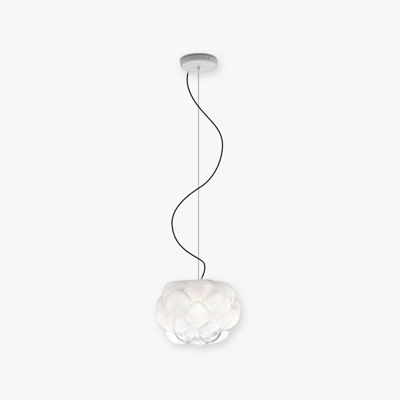 Bostock Lampade a Sospensione Vetro Bianche Nuvole Moderne Camera da Letto