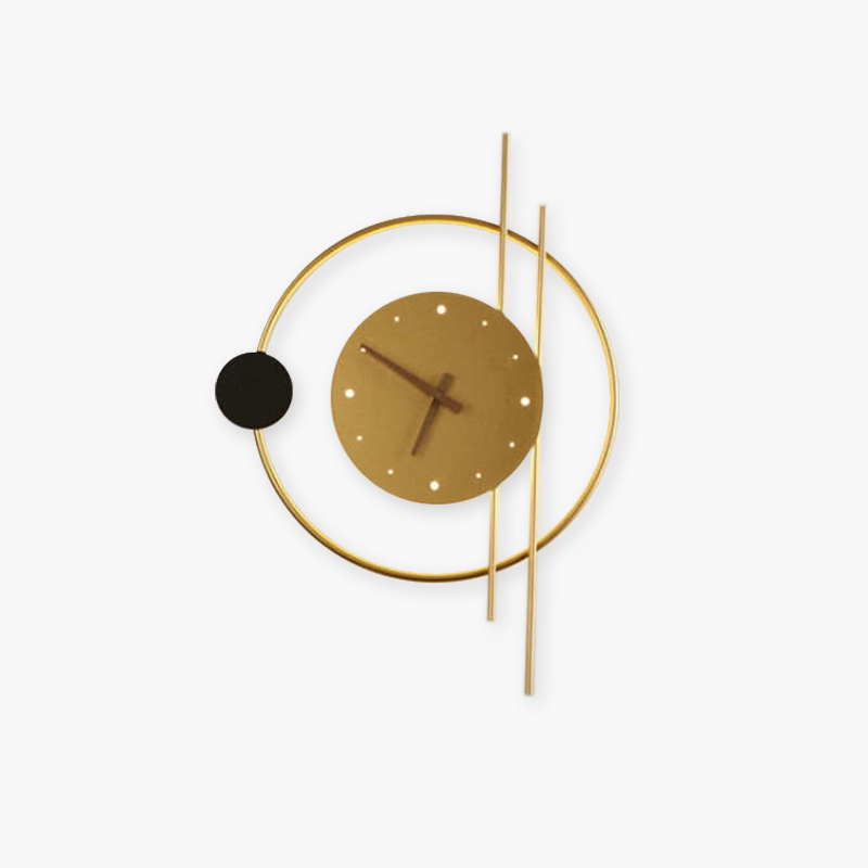 Arisha Applique Ferro/Acrilico Nero/Oro Orologio