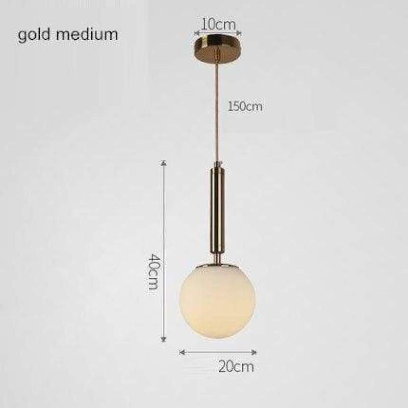 Valentina Moderno LED Vetro Palla Lampade a Sospensione Bianco/Chiaro